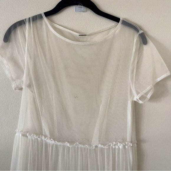 Chan Luu White Sheer Slip Dress - Picture 3 of 7